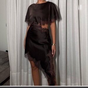 Zara ZW Collection Cut-Out Lace Dress